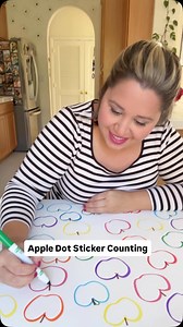 Preschool perfection! 🍎 If you don’t have for stickers, use: - Bingo daubers (ex: do-a-dot) - Fingerprints (ink pad or paint) - Pom-poms - Crayons or markers (draw them in) But!!, if you want these dot stickers, they come in a pack of 2,800 for $7 🤯 (affiliate link) https://amzlink.to/az0NcUWvc74SB | Friends Art Lab