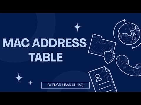 MAC Address Table Explained | How Switches Learn and Forward Frames