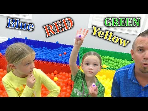 Lego Ball Pit In Our Color Scavenger Hunt!