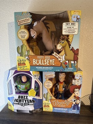 Toy Story Signature Collection Set Woody Buzz Bullseye Disney Pixar New Sealed | eBay