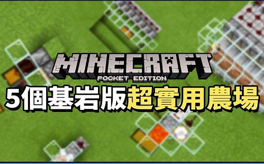 我的世界Minecraft：5个基岩版超实用农场