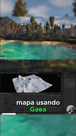 Aprenda a CRIAR mapas, RAPIDO e FACIL com Gaea e Unreal! #ue5 #gaea #games #jogos #unrealengine #fy