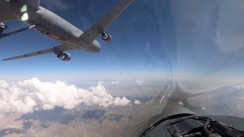 New Pegasus Air Tanker Refuels Aggressors At Red Flag