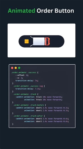Animated Order Now Button #HTML #CSS #JS