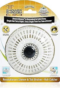 Amazon.com: ShowerShroom Stealth Shower Hair Drain Catcher - Hair Stopper for Shower Drain, Bathtub, and Bathroom Sink, Will Not Impede Water Flow, Bathtub Hair Catcher for Drain with No Installation Required : Tools & Home Improvement