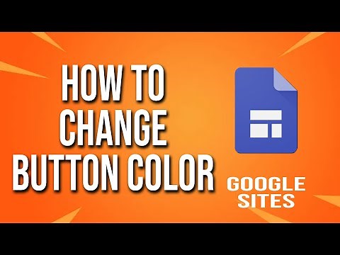 How To Change Button Color Google Sites Tutorial