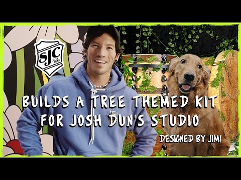 Custom tree theme drum kit for Josh Dun's studio!