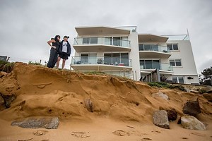 Close call for residents on Sydney's northern beaches. Full story: http://news.domain.com.au/domain/real-estate-news/two-days-of-hell-for-owners-of-sydneys-beachfront-homes-20150422-1mqk8z.html | Domain