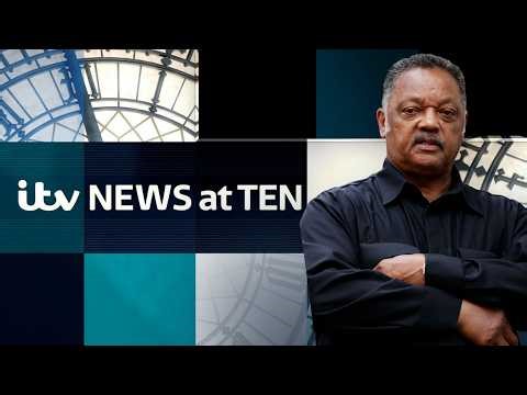 Watch ITV News at Ten LIVE - as Obama honours the late Reverend Jesse Jackson