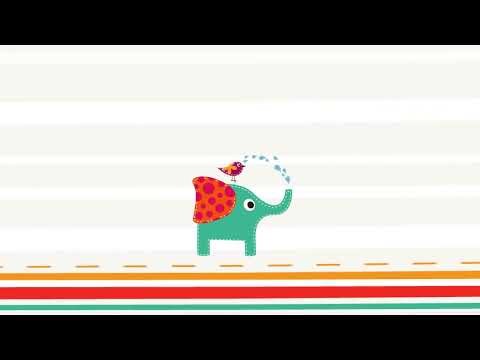 Cute Elephant and Bird Animation