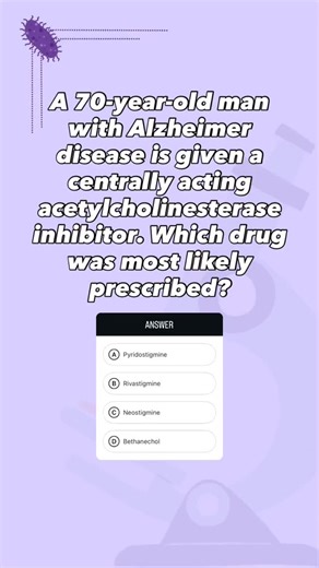 med's go on Instagram: "Rivastigmine is a centrally acting acetylcholinesterase inhibitor used in the management of Alzheimer disease. Unlike peripheral AChE inhibitors such as pyridostigmine and neostigmine, rivastigmine is a tertiary amine and therefore penetrates the CNS, where it increases acetylcholine levels in brain regions involved in memory and cognition. Enhancing cholinergic transmission in the cerebral cortex and hippocampus provides modest improvement in cognitive symptoms associate