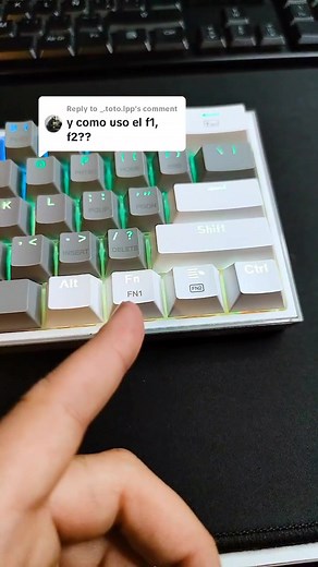 Funciones y activación de las teclas F1 y F2 en teclados compactos de Redragon