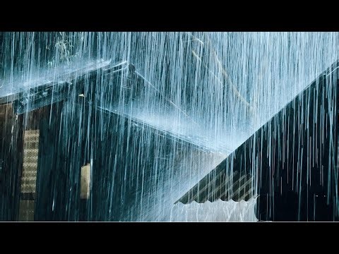 Heavy Rain & Thunder: Rustic Rooftop Ambience for Deep Sleep & Calm
