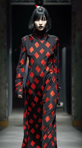 Geometric Obsession: Styling the Red & Black Maxi Dress