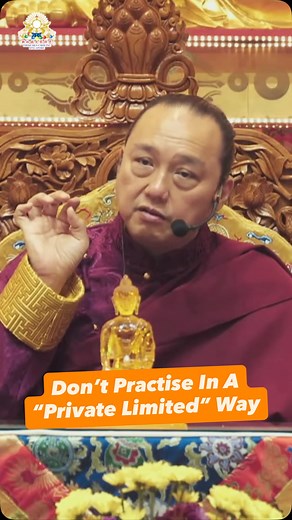 134 reactions | ☸️ Topic of the day: Don’t practise in a “private...