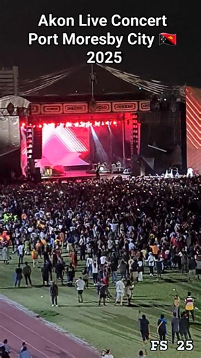 Akon Live Concert Port Moresby City 🇵🇬 2025 #PapuaNewGuinea #fs2550thanniversarypng | Femili Studio