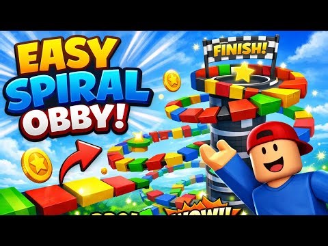 The Easy Spiral Obby Game 👾🇮🇳 #roblox #newgameinroblox #viral #trending