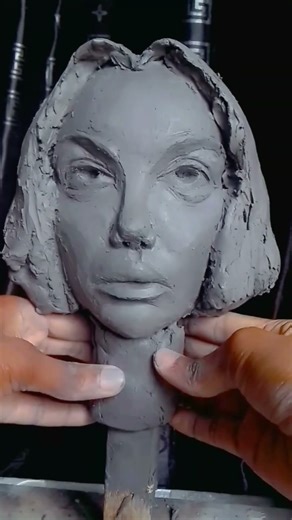 #handmade #howtosculpthumanfacewithclay #sculpt #clay #modelling