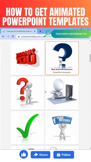 How To Get Animated PowerPoint Templates #powerpoint #Powerpointtips #powerpointdesign #PowerPointslides #powerpointtricks #powerpointtutorial #powerpointtemplates #powerpointanimation #animations #animationstudio #animationstudent #animationschool #animationdrawing #animationmeme #animationvideo #animationart | Teacher's Notebook PH