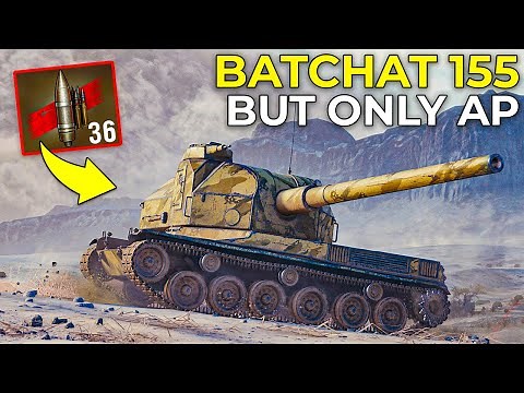 New AP ONLY in AUTOLOADING SPG 🔴 | World of Tanks BatChatillon 155 58 Sandbox 2021 Artillery Rework
