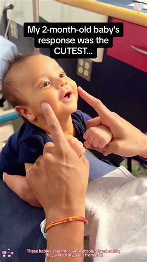 TThe child’s adorable reaction #fyp #child #cute #youtube