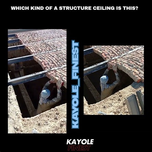 Which kind of a structure ceiling is this 😲