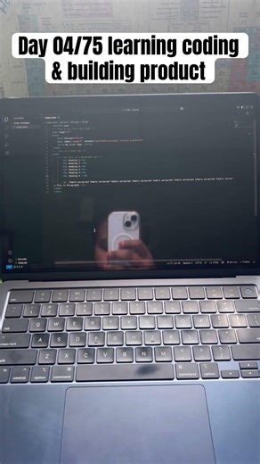 Day 04/75 learning coding & building product