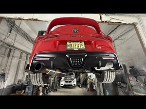 RK Titanium Exhaust Install On My MK5 Supra
