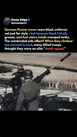 Why German Panzer Crews Wore Black Uniforms | The WWII Secret That Terrified #shorts