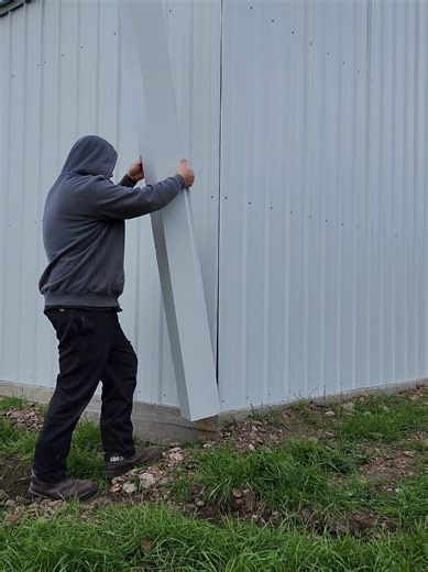 Have you ever wondered what real-life Minecraft looks like? ⛏️🏗️ Check this out—building blocks, but instead of a house, it’s a workshop. I’m installing a metal corner trim piece to keep out weather and bugs, and to give it that clean, finished look. Real-life crafting hits different. What projects have you been working on lately? Are you handy at building things in real life… or Minecraft only? 😄 #Minecraft #GamingLife #IRLMinecraft #BuilderMode #Crafting