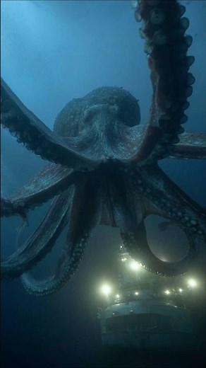 Rare Footage Shows Giant Mutant Octopus Attacking Submarine