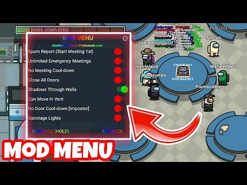 Among US | MOD MENU by Platinmods | BEST MEGA MENU!! +NEW FEATURES!!