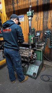 Another day, another engine build at SAM Tech! 🔥 #engine #enginebuilding #cnc #cncmachining | School of Automotive Machinists & Technology