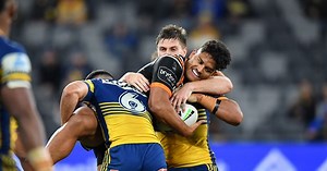 Blore roars in tough Tigers debut after blue with Brown