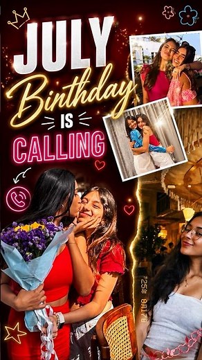 July Birthday Girl Template | Trending Happy Birthday Reel | Viral Birthday Vn Code Template | Short