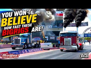 1,500+ HP Semi Trucks DRAG RACING! Brian Takes a Ride in a Big Rig Race Truck!