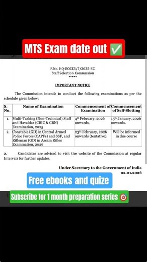 SSC MTS 2025 exam date out🔥#sscmts #sscmts2025 #mts2025 #sscmtsexamdate2025 #shorts
