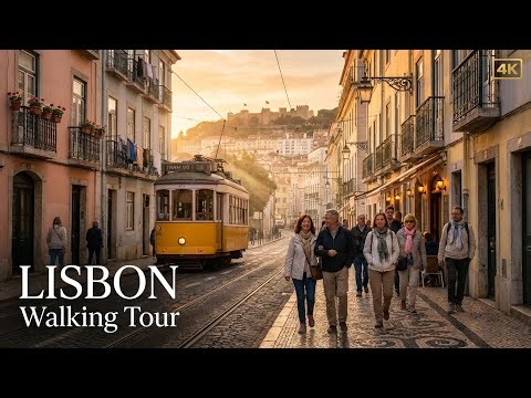 Lisbon Old Town in 4K 🇵🇹 From Praça do Comércio to Alfama’s Hidden Streets