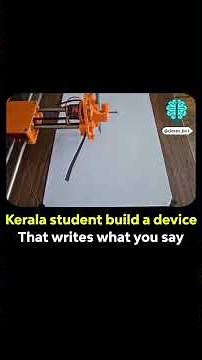 INDIAN BOY INVENTED A DEVICE THAT WRITES WHAT YOU SAY !