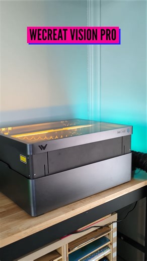 3.3K views · 13 reactions | A powerful, professional, desktop laser that is EASY to use! Meet the WeCreat Vision Pro Powerful 45W diode laser Auto lifting - no riser needed Large working area Cut and engrave hundreds of materials Fast and precise cutting and engrave Bring your designs to life and take your hobby or business to the next level. #laserengraving #wecreat #wecreatvision #smallbusiness #creativeramblings | Creative Ramblings | Facebook