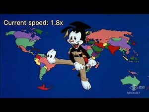 Yakko's World but if there's an inaccuracy, the video speeds up.