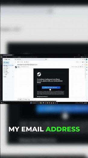 Steam Click to Verify Your Email Address!