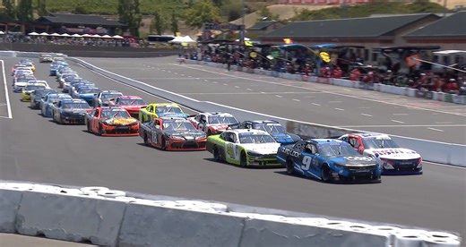 Xfinity Series race goes green at Sonoma Raceway