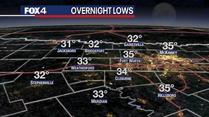 1.6K views · 33 reactions | Chilly temperatures overnight across North Texas! Clouds increase holding us in the low to mid 30s. The only area to watch is SW of DFW for patchy drizzle. Rain chances do not increase for the rest of us until later in the day Tuesday. | FOX 4 Weather | Facebook
