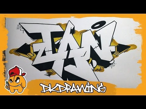 How to draw graffiti names - Ian #28