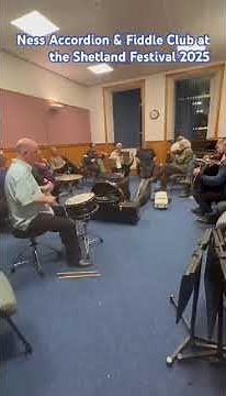 Wonderful gathering of musicians at Shetland Accordion & Fiddle festival 2025 #shetland #scottish