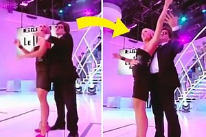 So Embarrassing! TV Star in Shame After Her Breasts Popped Out of Her Dress During on Air Dance (Video)
