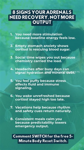 8 Signs Your Adrenals Need Recovery, Not More Output #shorts