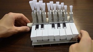 Mini organ made from paper.