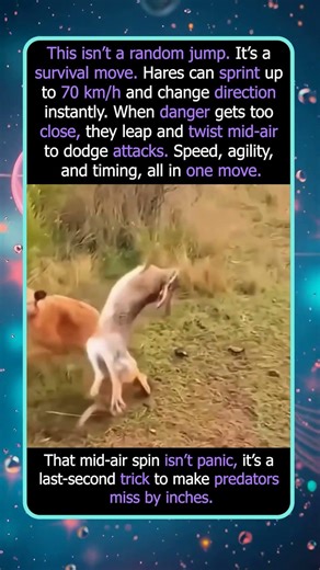 This Hare Dodges a Bite With a Mid-Air Spin